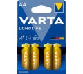 Батарейки Varta LR06 4BL Longlife (72)
